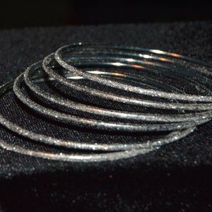 6 Piece Aluminum Bangle Bracelets